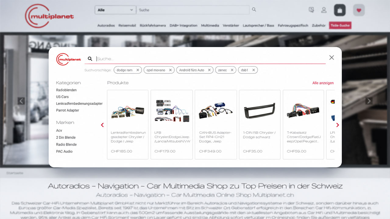 Multiplanet — Vorschau der echten Website (nicht die Suchoberfläche)